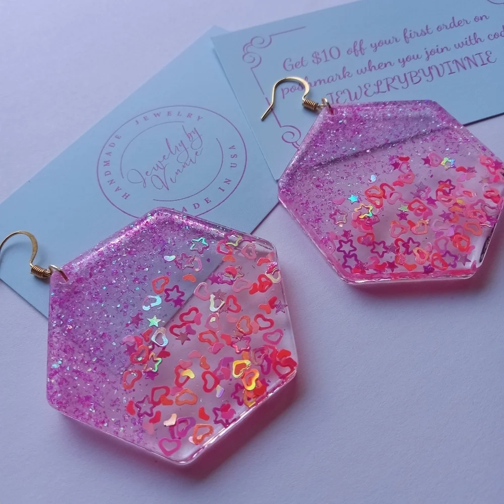 Hand Crafted Barbie's Dreams Collection Earrings
